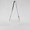 Longchamp White Leather Smile Crossbody Bag