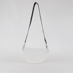 Longchamp White Leather Smile Crossbody Bag