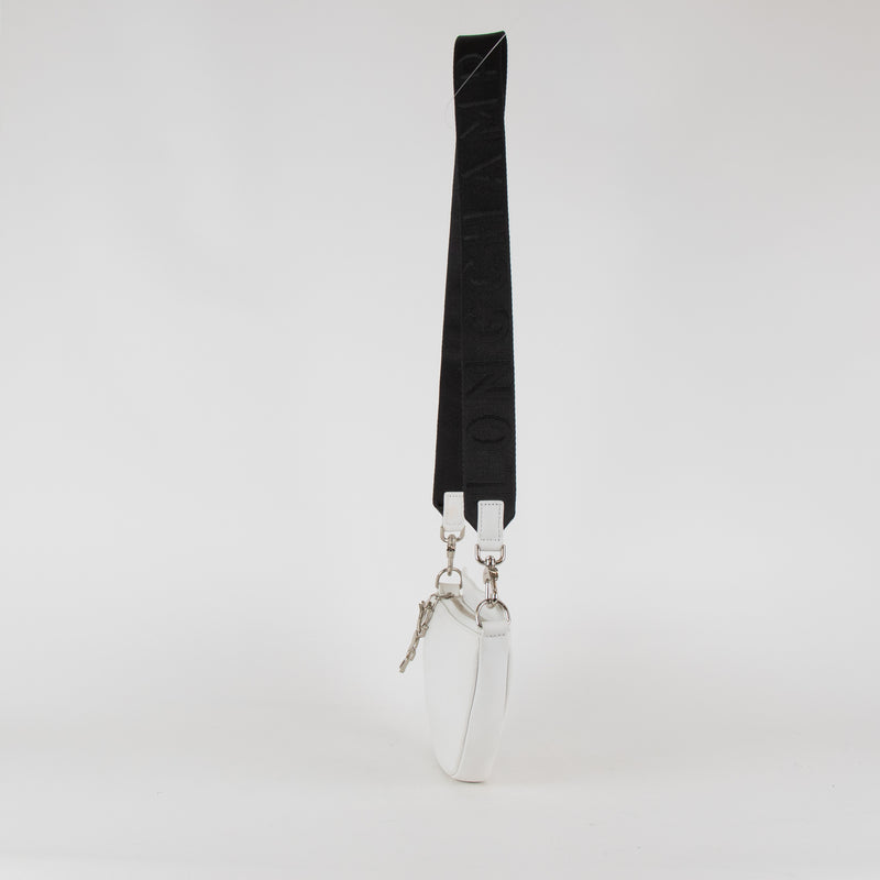 Longchamp White Leather Smile Crossbody Bag
