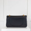 Chanel Navy Blue Charm 2.55 Gold Chain Cross Body Bag