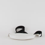 Longchamp White Leather Smile Crossbody Bag