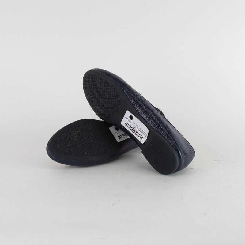 Tory Burch Navy Flat Ballet Pumps