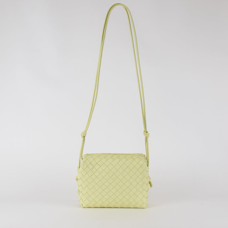 Bottega Veneta Lime Green Intrecciato Loop Camera Bag