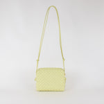 Bottega Veneta Lime Green Intrecciato Loop Camera Bag