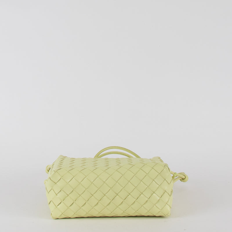 Bottega Veneta Lime Green Intrecciato Loop Camera Bag
