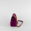 Gucci Purple Velvet Marmont Shoulder Flap Bag