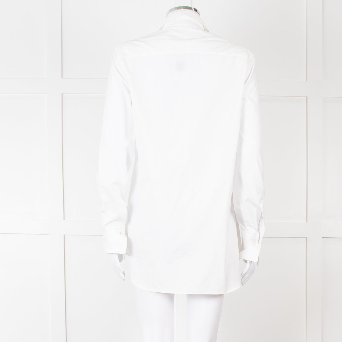 Ermanno Scervino White Silver Diamante Cotton Shirt