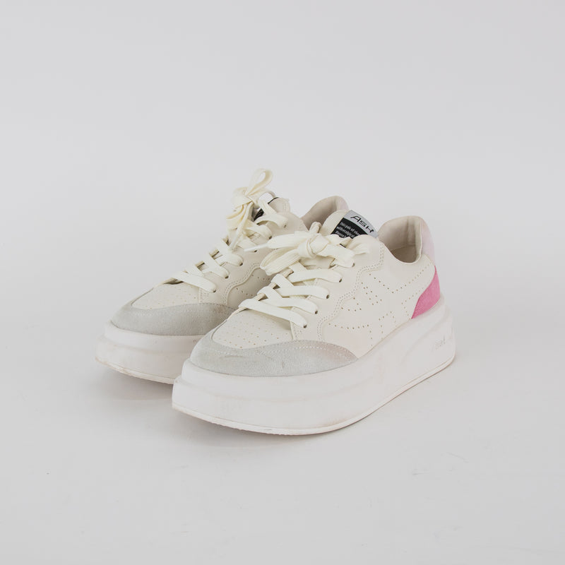 Ash White With Pink Heel Impuls Trainers