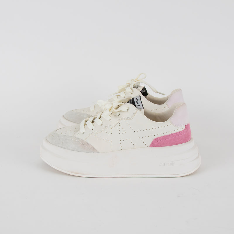 Ash White With Pink Heel Impuls Trainers