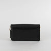 Coach Black Pebble Leather Tabby Chain Clutch