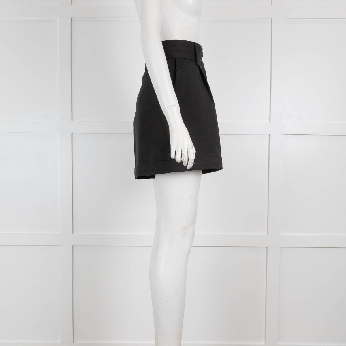 See By Chloe Black High Waist Shorts