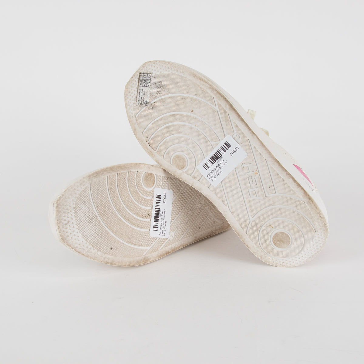 Ash White With Pink Heel Impuls Trainers