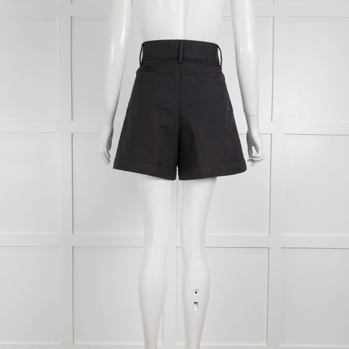 See By Chloe Black High Waist Shorts