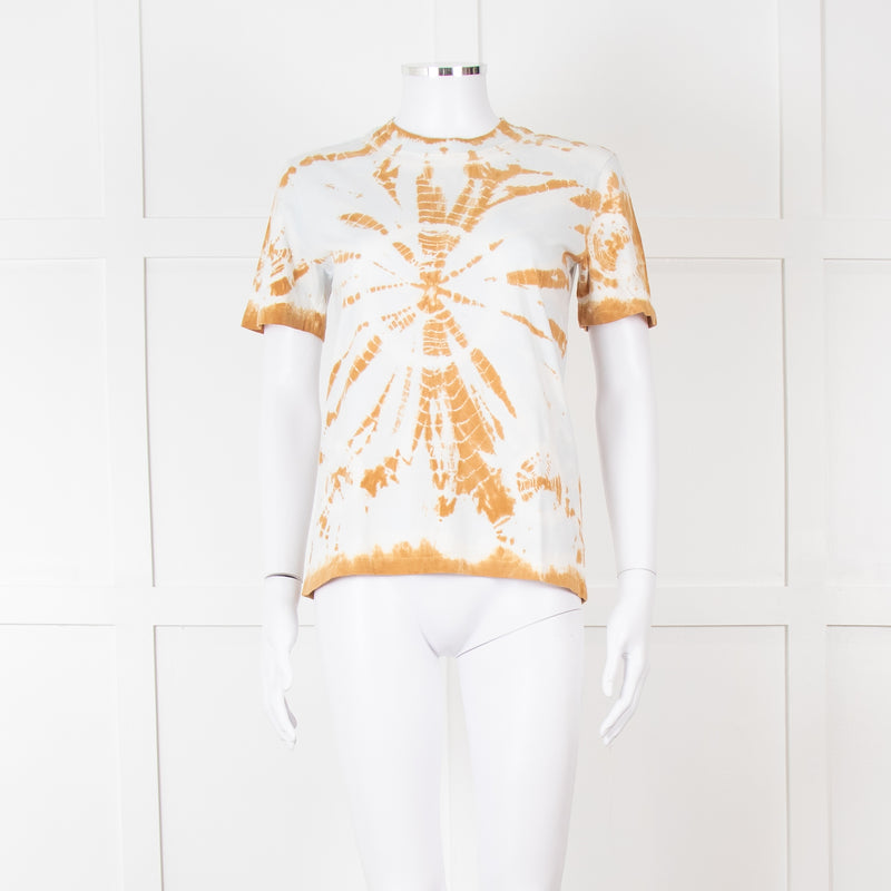 Proenza Schouler Cream Beige Tie Dye T-Shirt