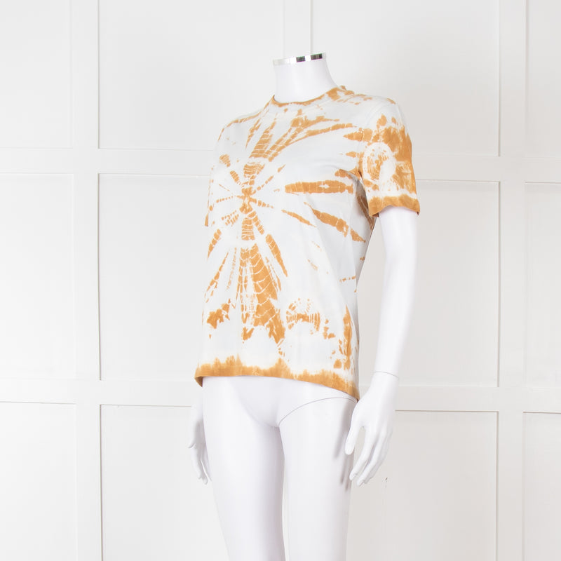 Proenza Schouler Cream Beige Tie Dye T-Shirt