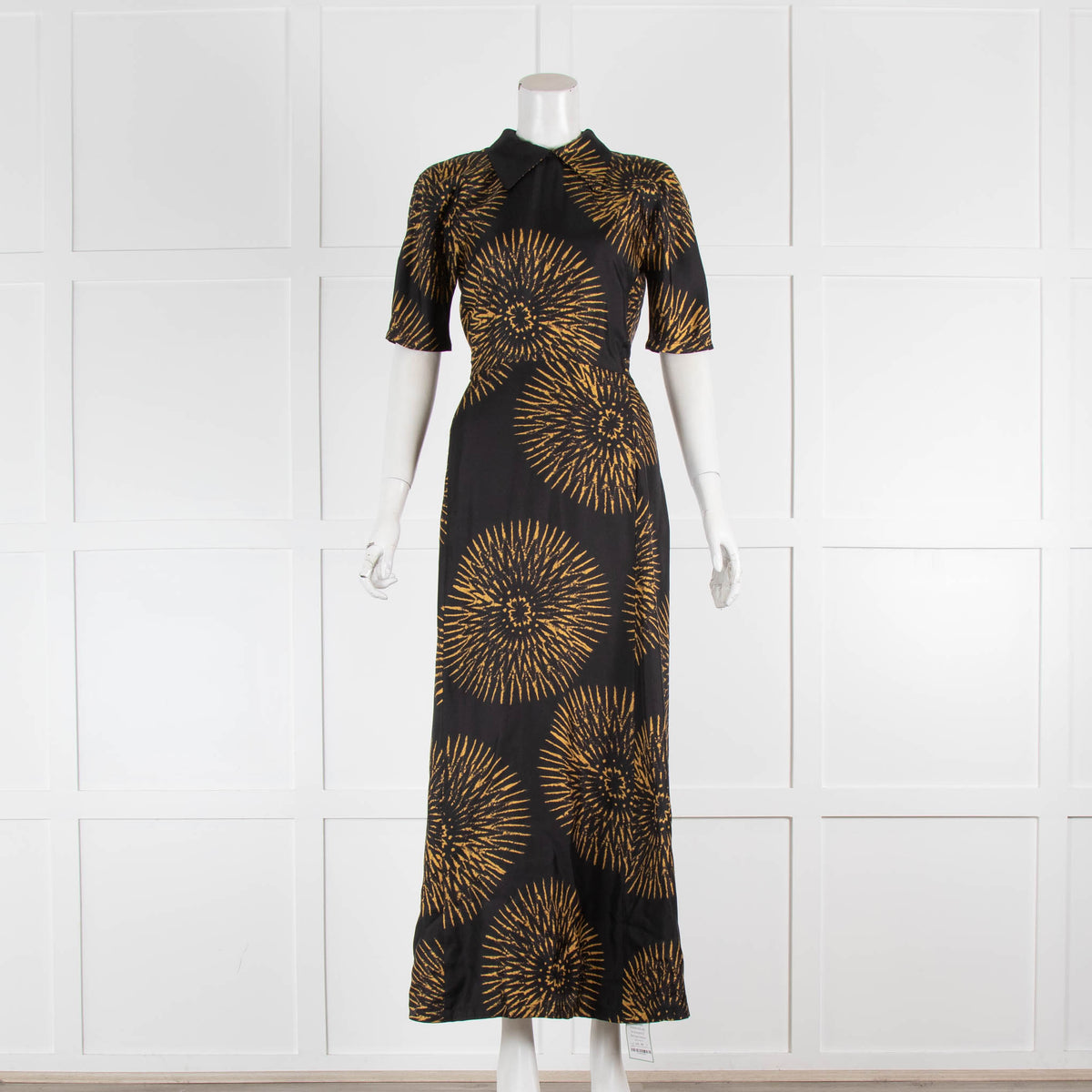 Raey Batik Print Silk Long Day Dress