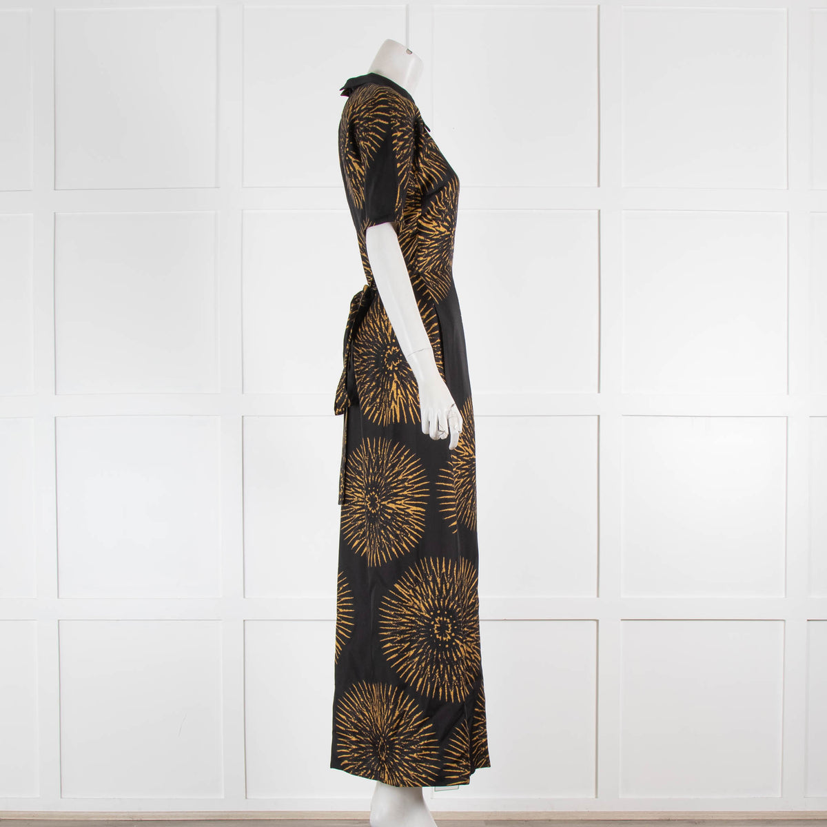 Raey Batik Print Silk Long Day Dress