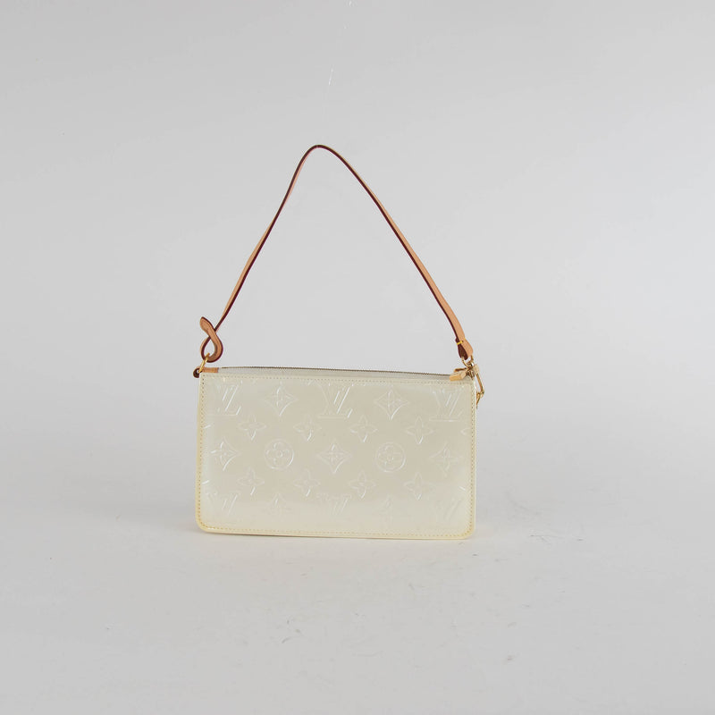 Louis Vuitton Cream Vernis Lexington Pochette Bag