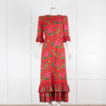 The Vampire's Wife Red Gypsy Cotton Floral Long Dress