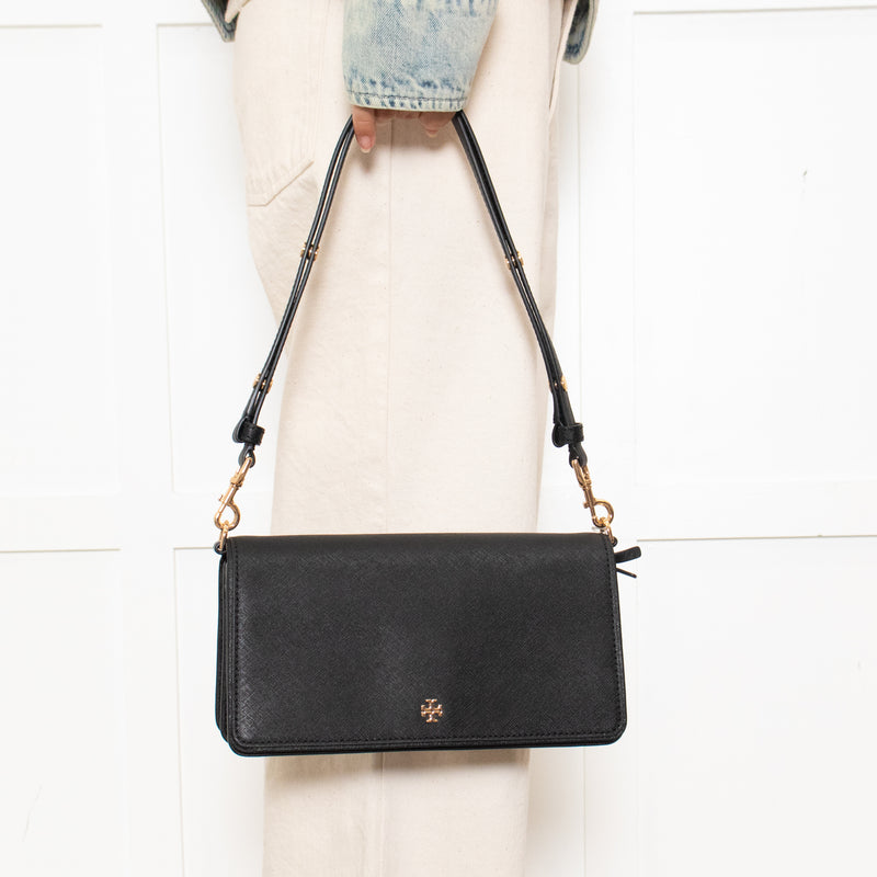 Tory Burch Black Emerson Convertible Strap Crossbody