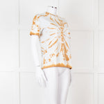 Proenza Schouler Cream Beige Tie Dye T-Shirt