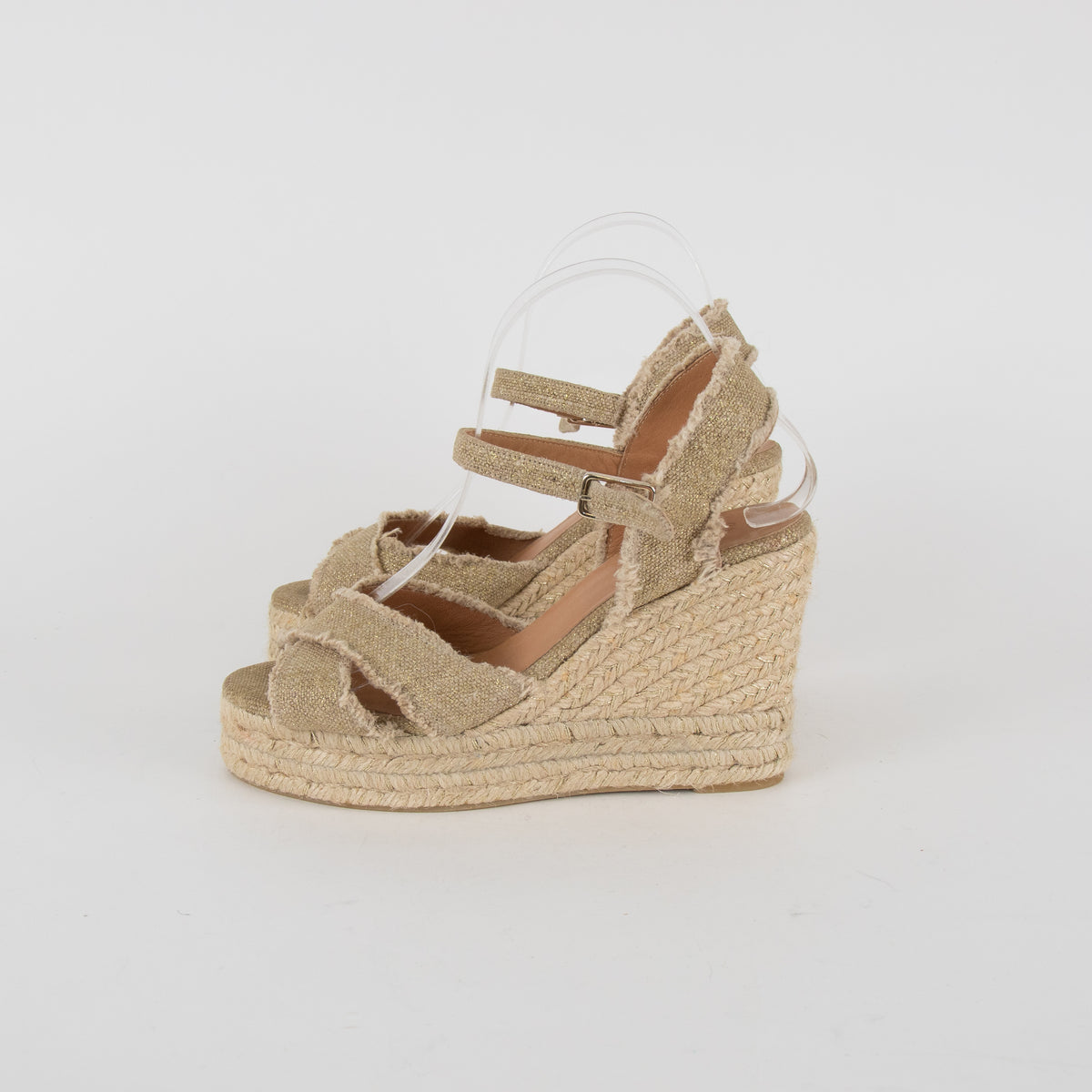 Castaner Raw-Edge Wedge Sandal