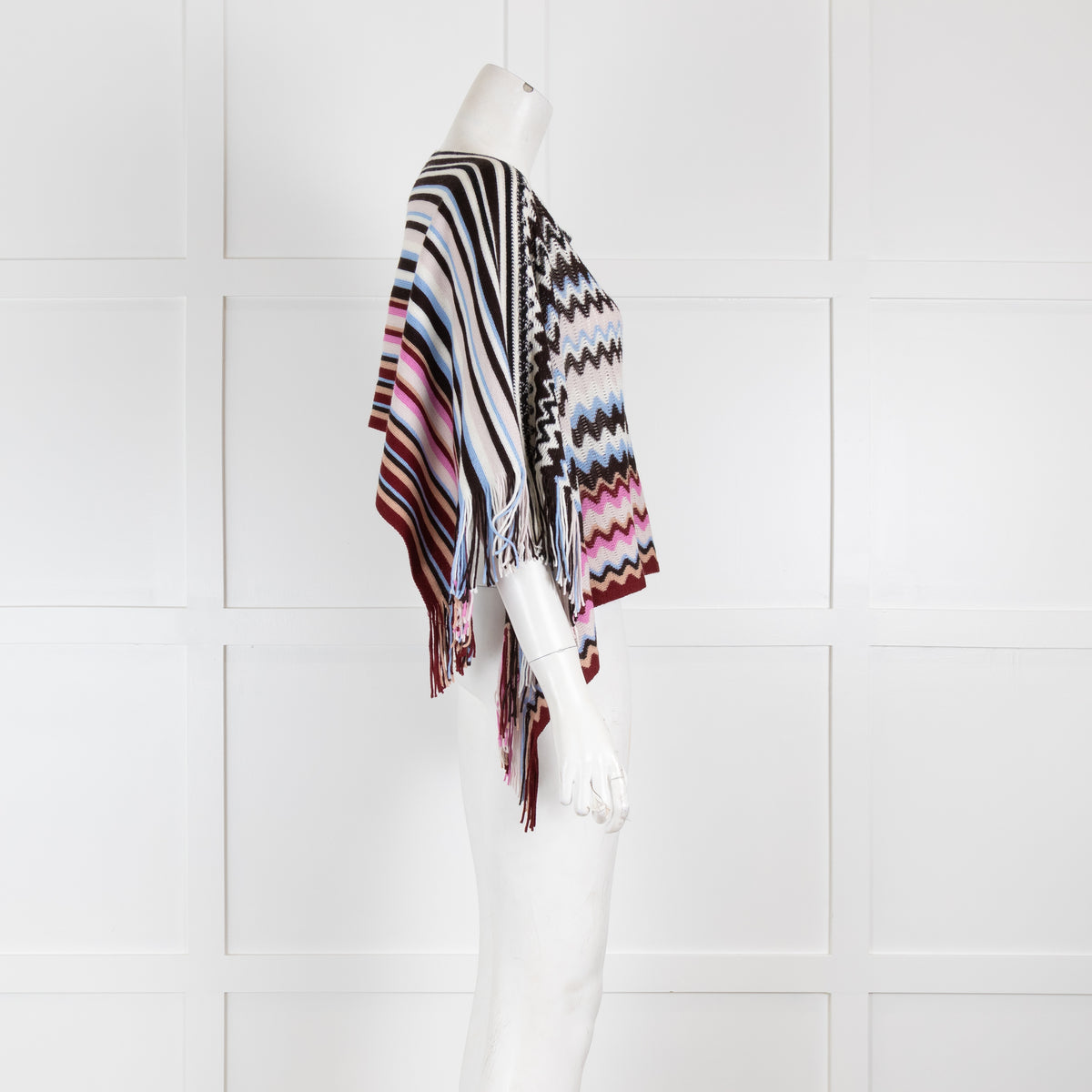 Missoni Patterned Knit Poncho