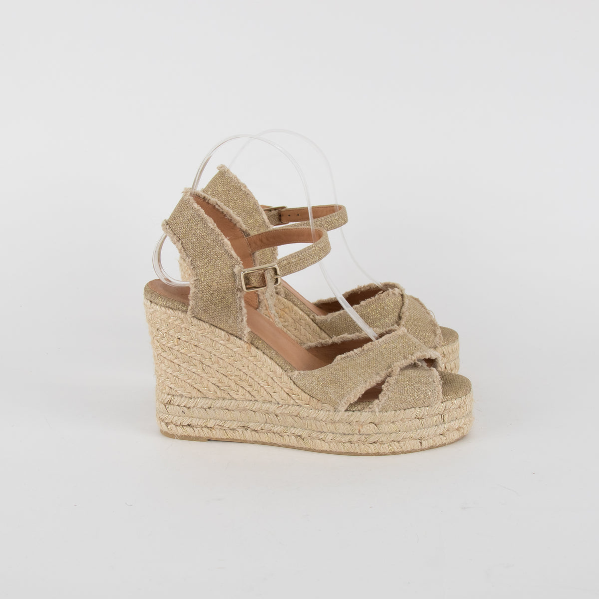 Castaner Raw-Edge Wedge Sandal