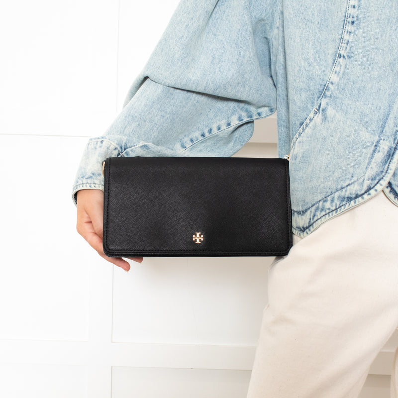 Tory Burch Black Emerson Convertible Strap Crossbody