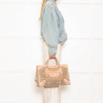 Balenciaga Le City Medium Pale Pink Woven Bag