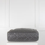 Chanel Grey Quilted Leather Large Reissue Camera Bag