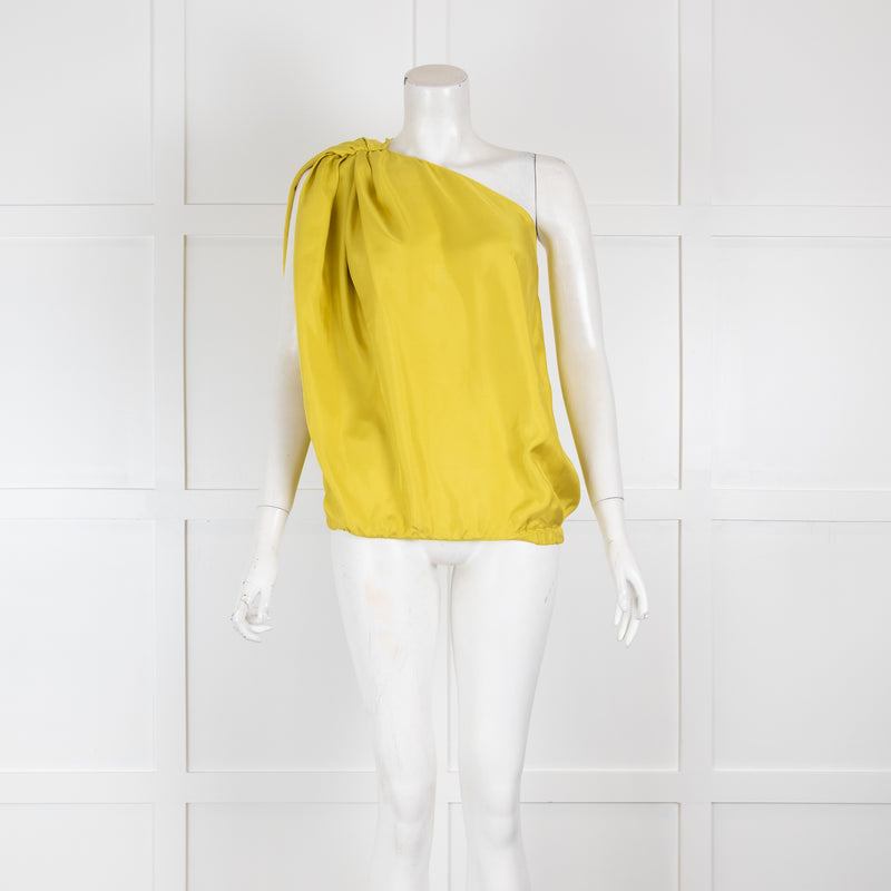 Lanvin Silk One Shoulder Top