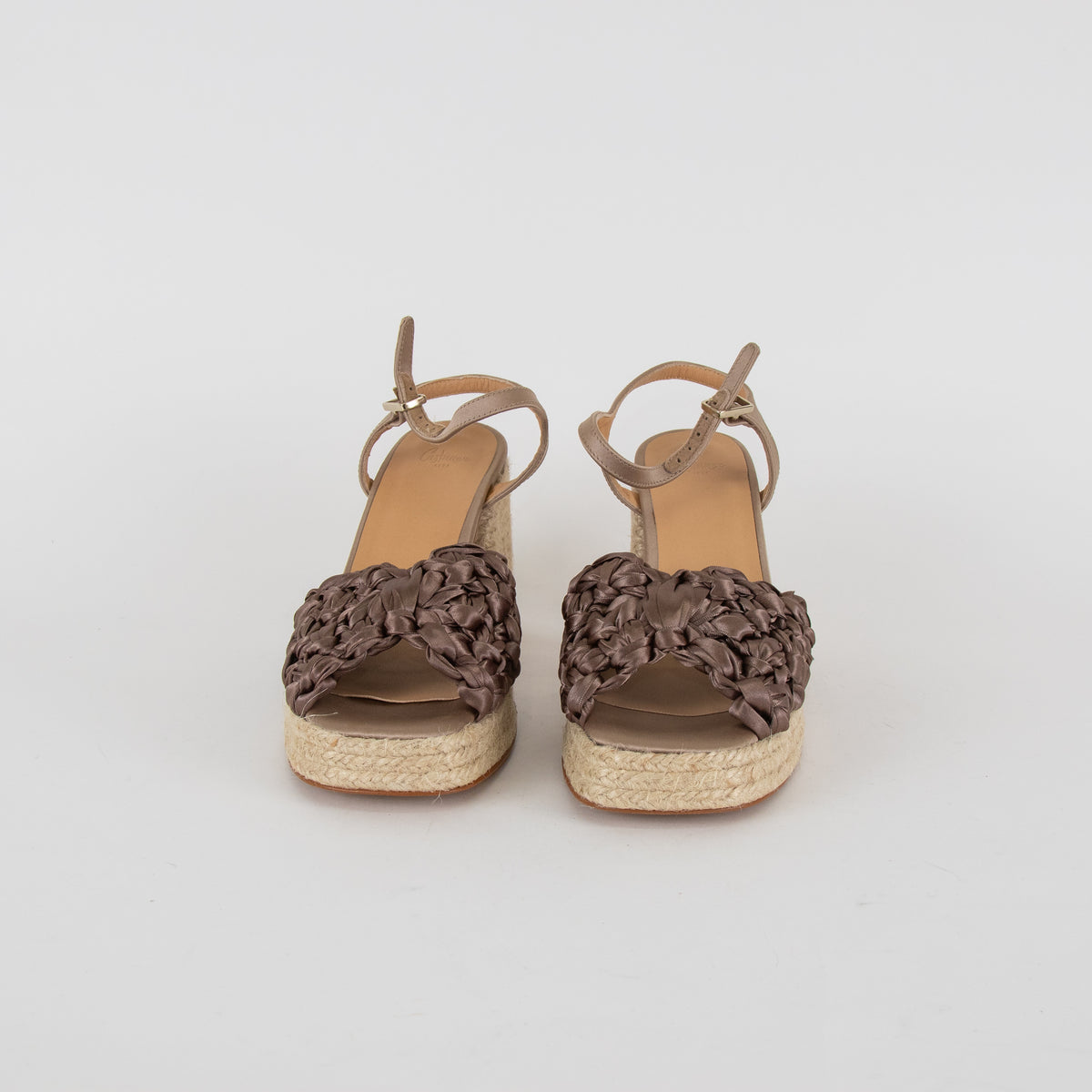 Castaner Brown Vincenza Plaited Sandal
