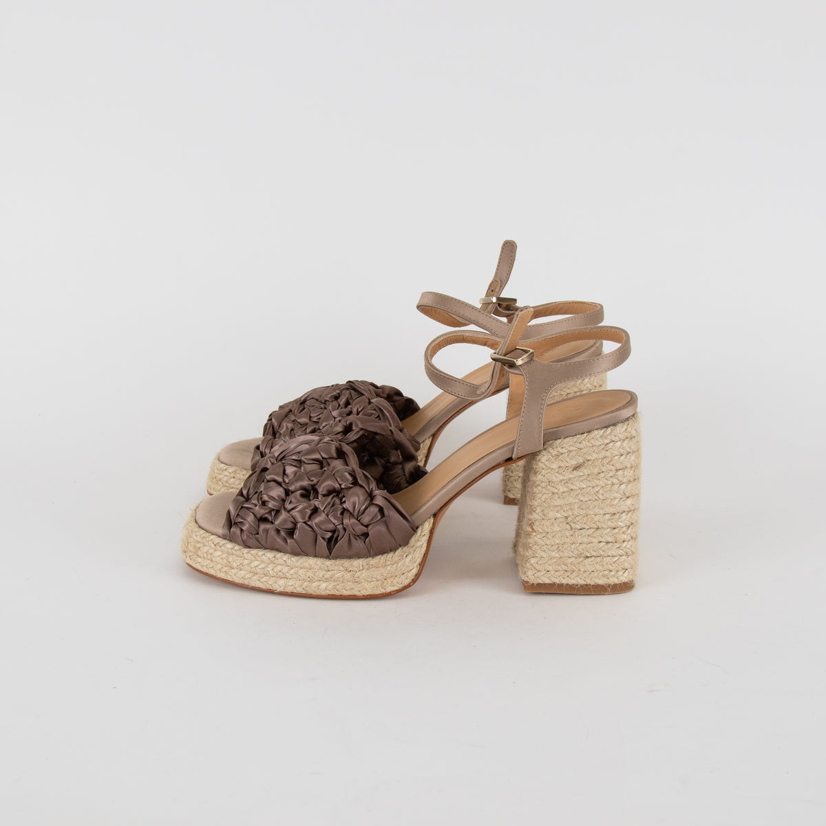 Castaner Brown Vincenza Plaited Sandal