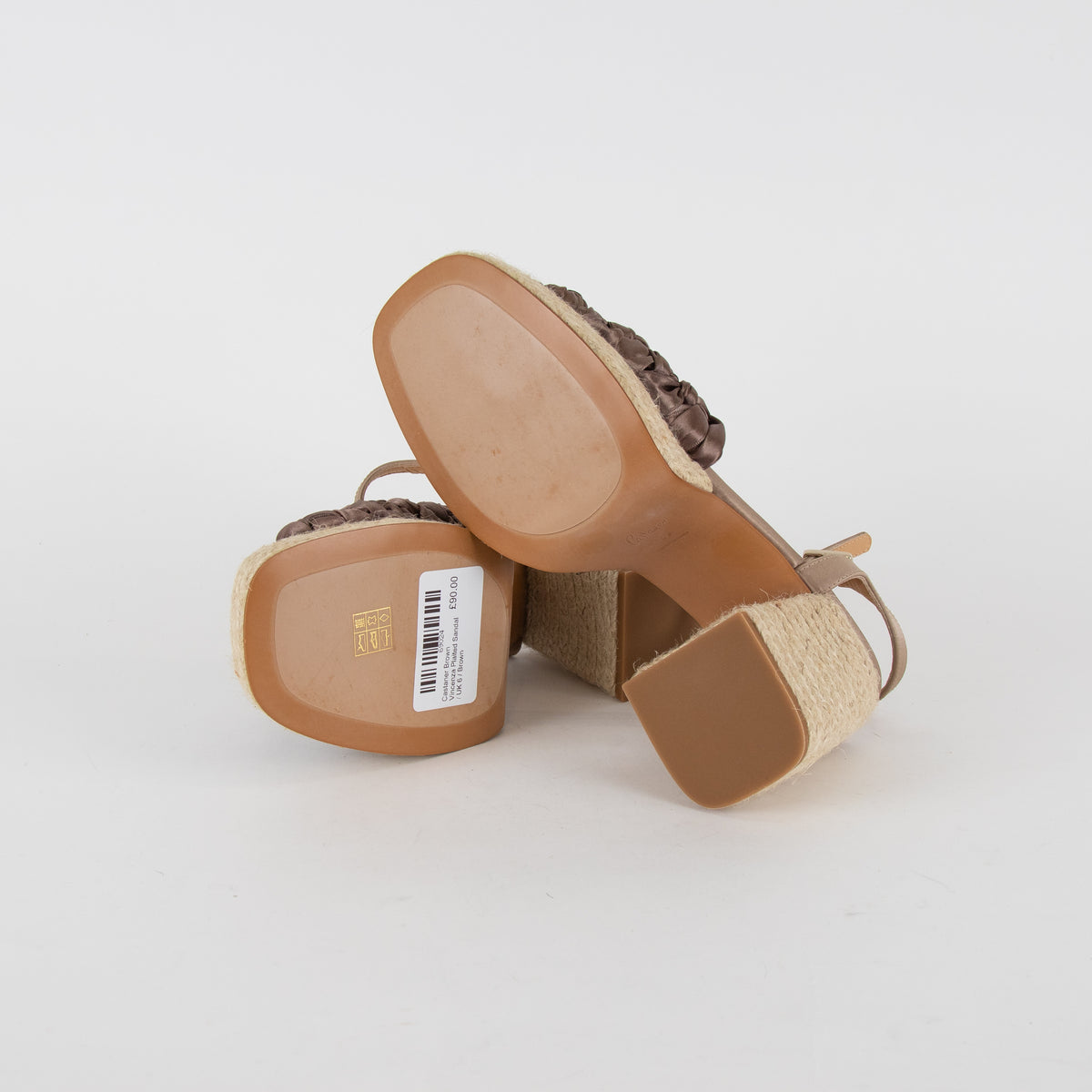 Castaner Brown Vincenza Plaited Sandal
