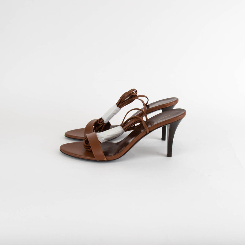THE ROW Maud 80mm Nappa Ankle Strap High Heel Sandal