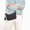 Gucci Black Monogram Horsebit Slim Small Shoulder Bag
