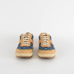 Louis Vuitton Blue Denim Leather Trim Trainers
