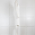 Laurel White Textured Shift Dress