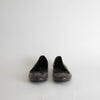 Saint Laurent Black Studded Flat Pumps