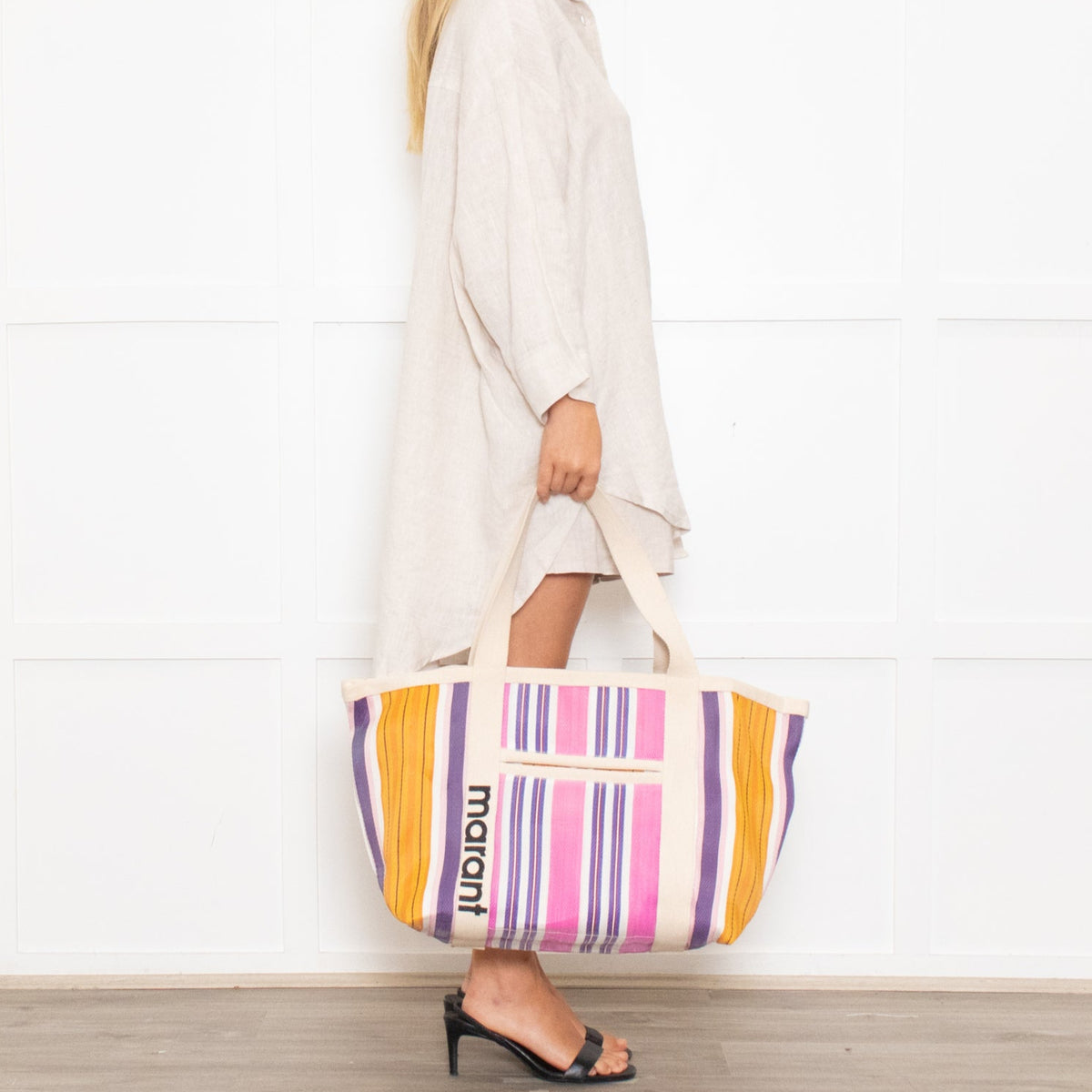 Isabel Marant Pink and Blue Darwen Tote