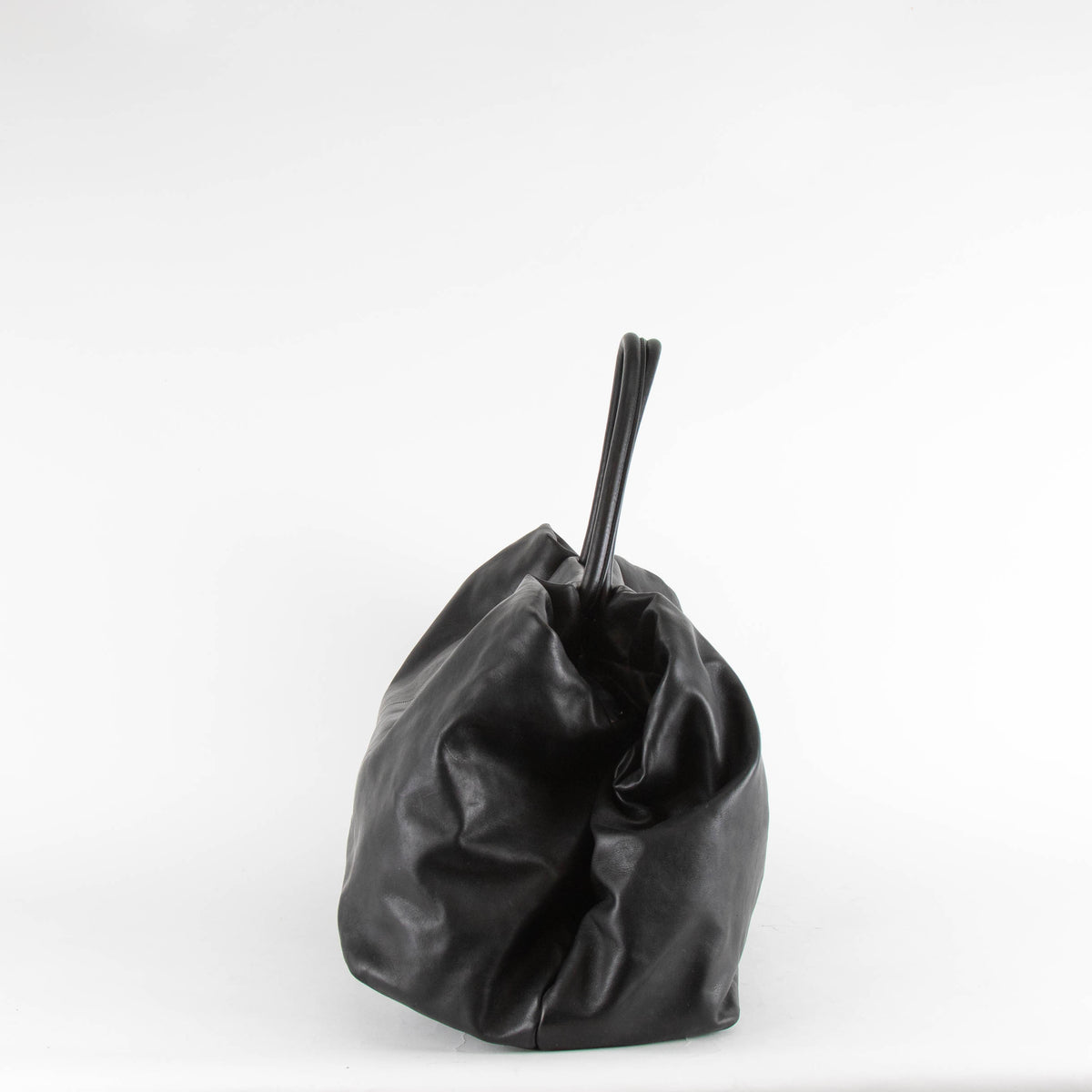 The Row Elio Bourse Black Calf Leather Tote