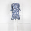Ganni Blue Floral Mini Dress