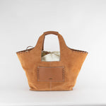 Ba&sh Tan Ophelia Logo Tote Bag