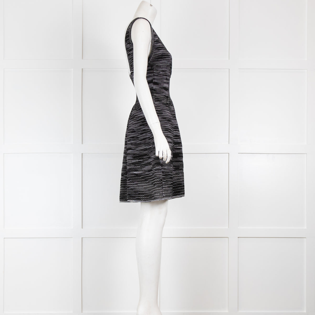 Missoni Black and White Flared Skirt Mini Dress
