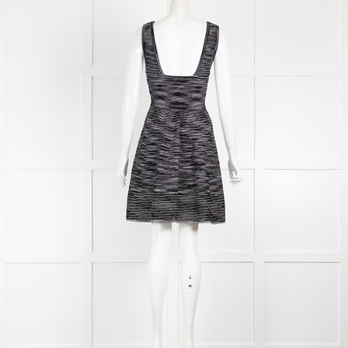Missoni Black and White Flared Skirt Mini Dress