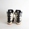 Melody Ehsani X Reebok Cream Black Snake Embossed Blacktop Wedge Trainers