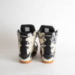 Melody Ehsani X Reebok Cream Black Snake Embossed Blacktop Wedge Trainers