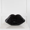 Lulu Guinness Black Studded Lip Clutch Bag