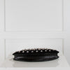 Lulu Guinness Black Studded Lip Clutch Bag